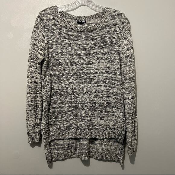Express Sweaters - Express Gray Marl Crewneck Hi Low Sweater | Women’s Size XS Petite